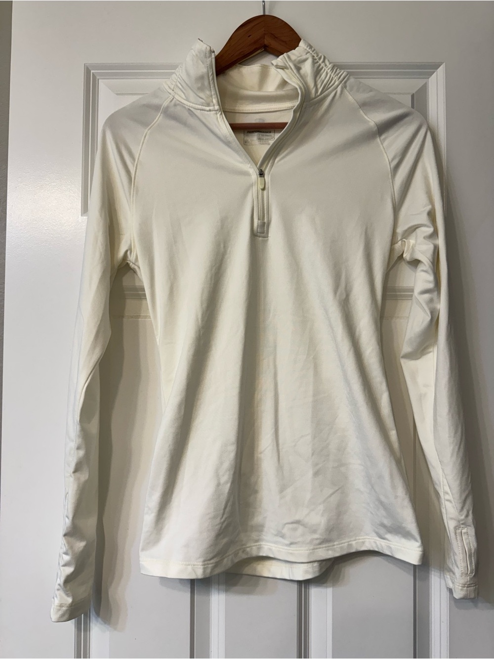 Layer 8 Women's Cream Quarter-Zip Active Pullover